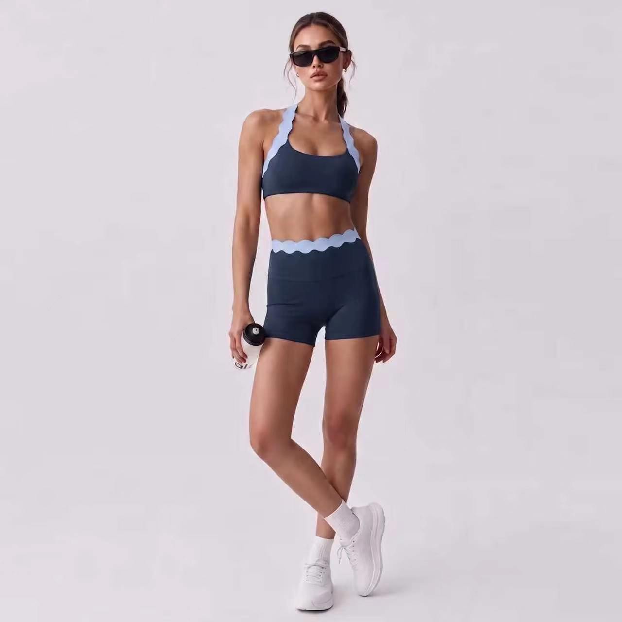 Women 2‑Piece Yoga Outfit Two‑ - đánh giá và giá Lace Bralette Set