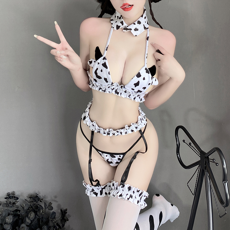 Sexy Anime Cow Maid Costumes W - đánh giá và giá Lace Bralette Set